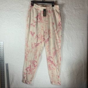AFRM NEW Tazo Knit Jogger Pants in Cream Blush‎ Tie-dye XL T. 
4453